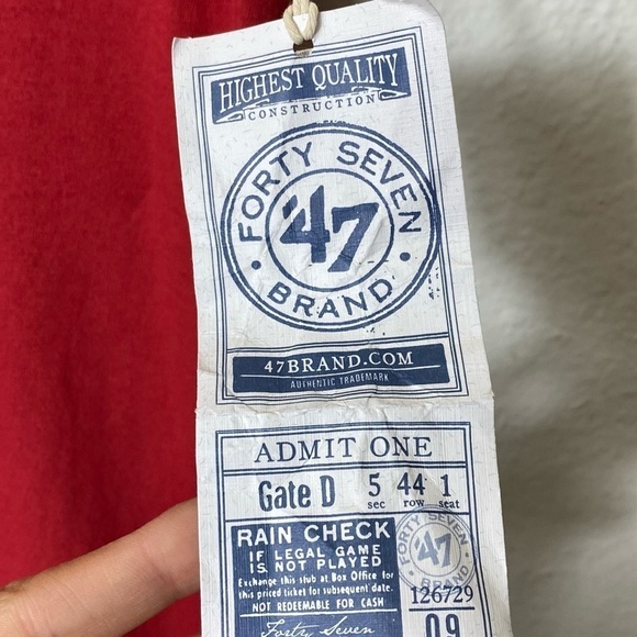 ANGELS Red Short Sleeve Women Small Shirt NEW WITH TAGS - Picture 2 of 5